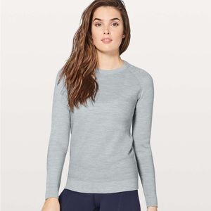 Lululemon Simply Wool Heathered Starlight Blue Sweater Size 6